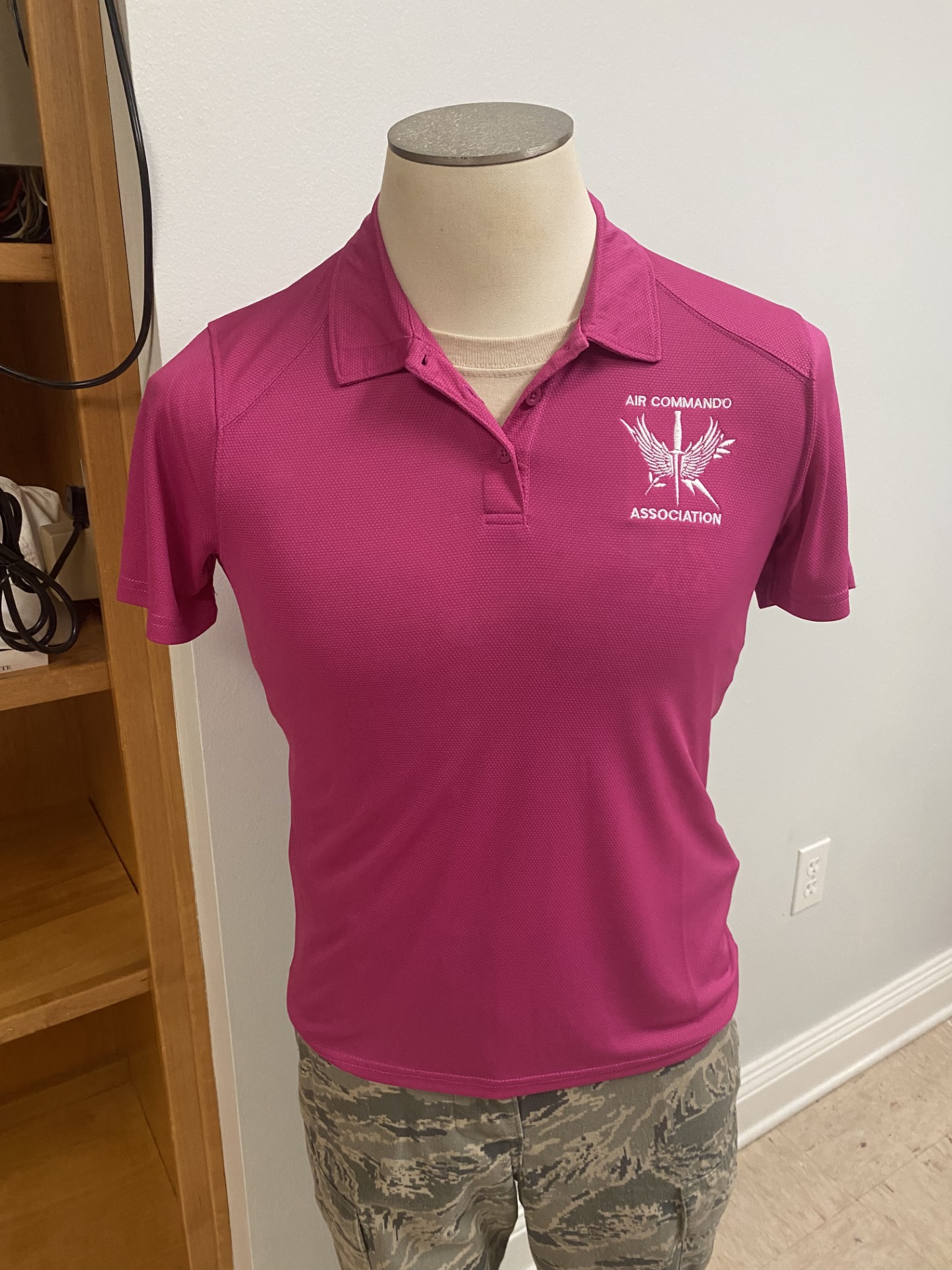 Ladies Pink Polo Shirt 